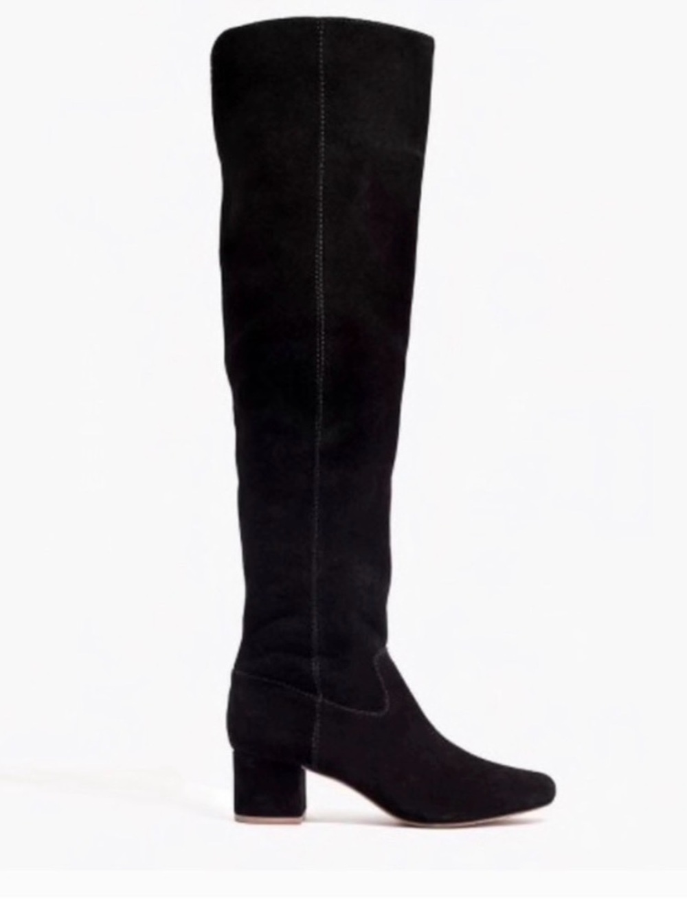 Madewell Black Over-the-Knee Block Heel Boots